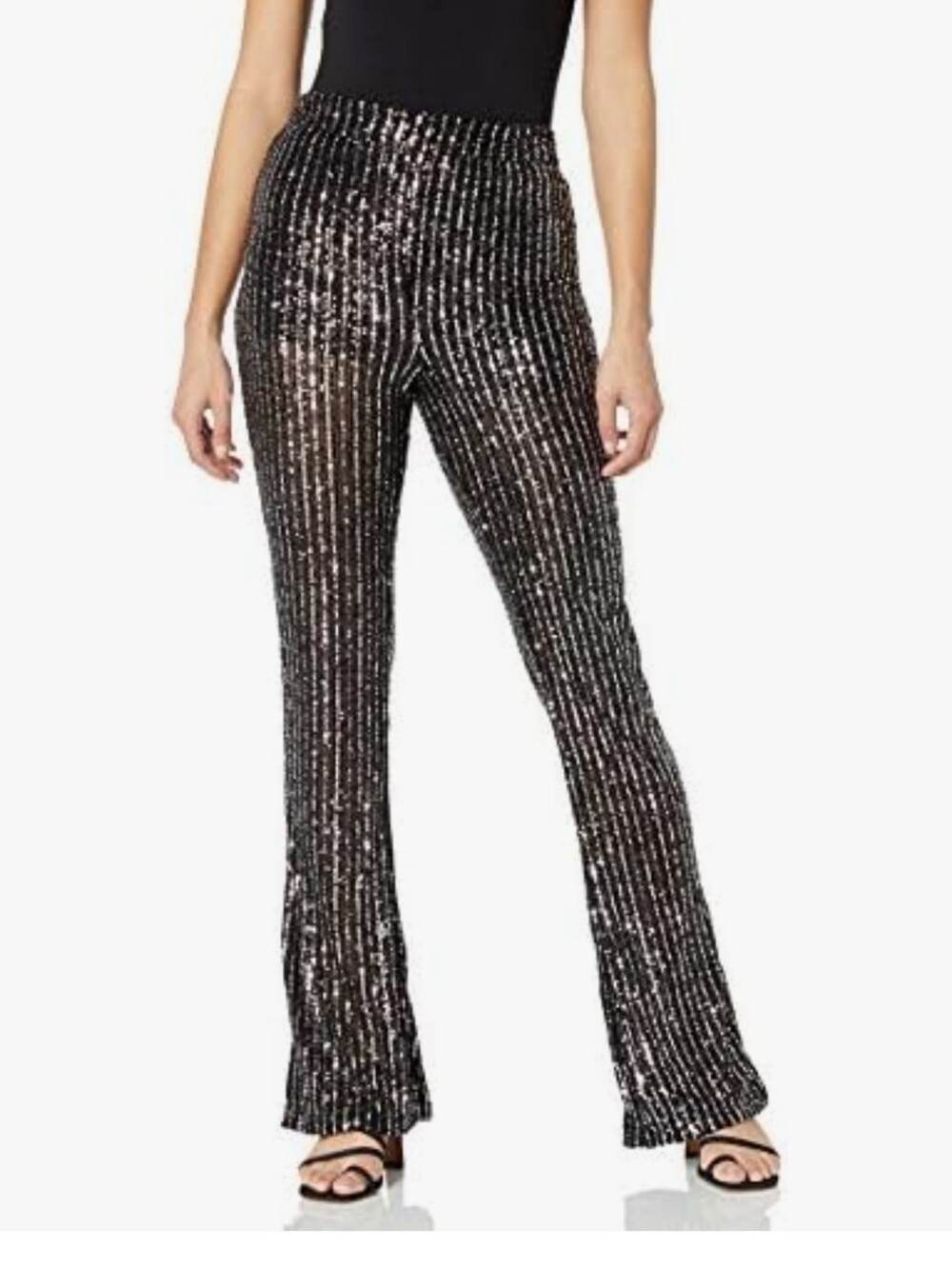 Star Sequin Flare Pants